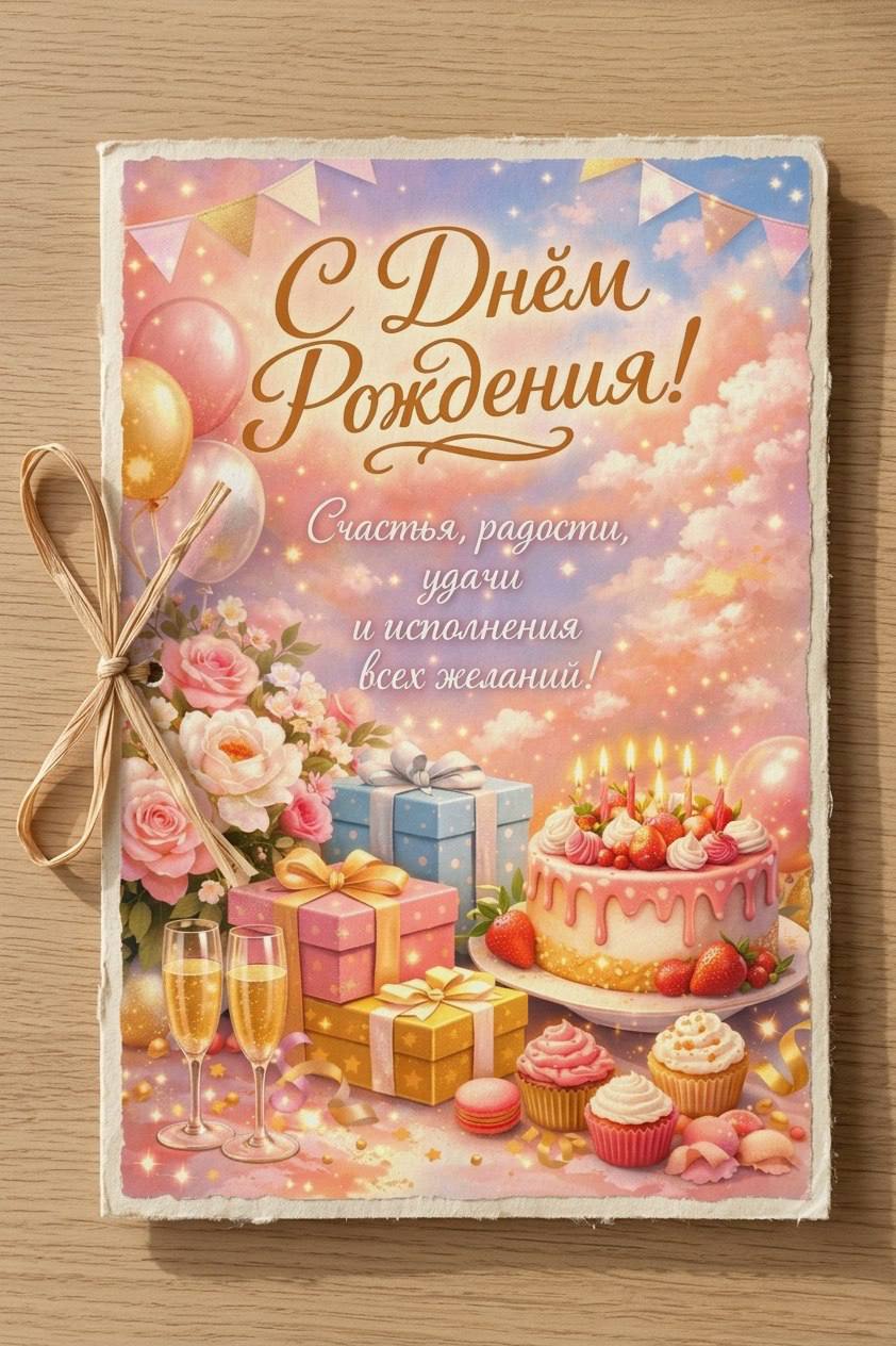 Открытка «С днем рождения»